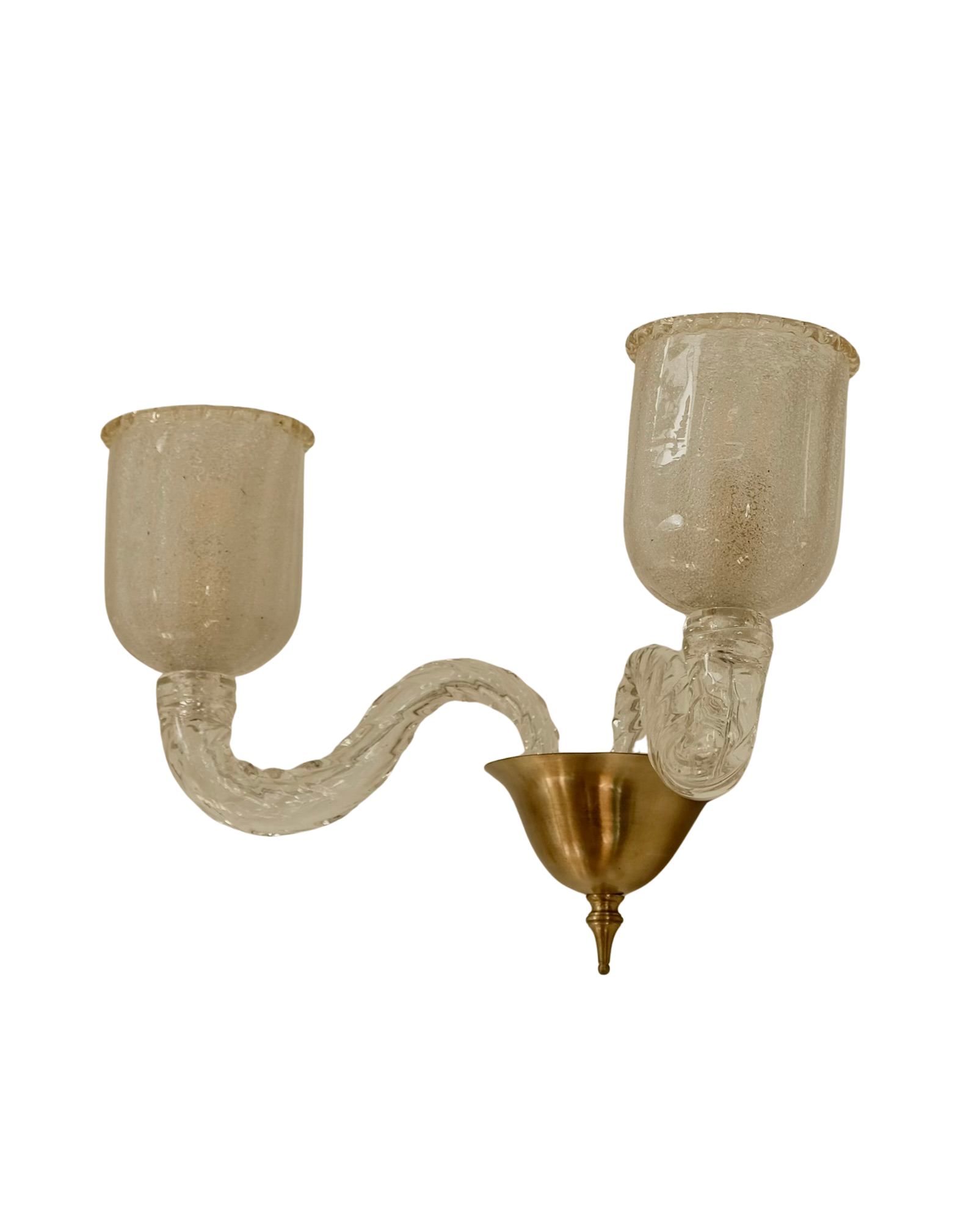 BAROVIER & TOSO TWIN ARM MURANO GLASS WALL SCONCE – Tamsin Johnson