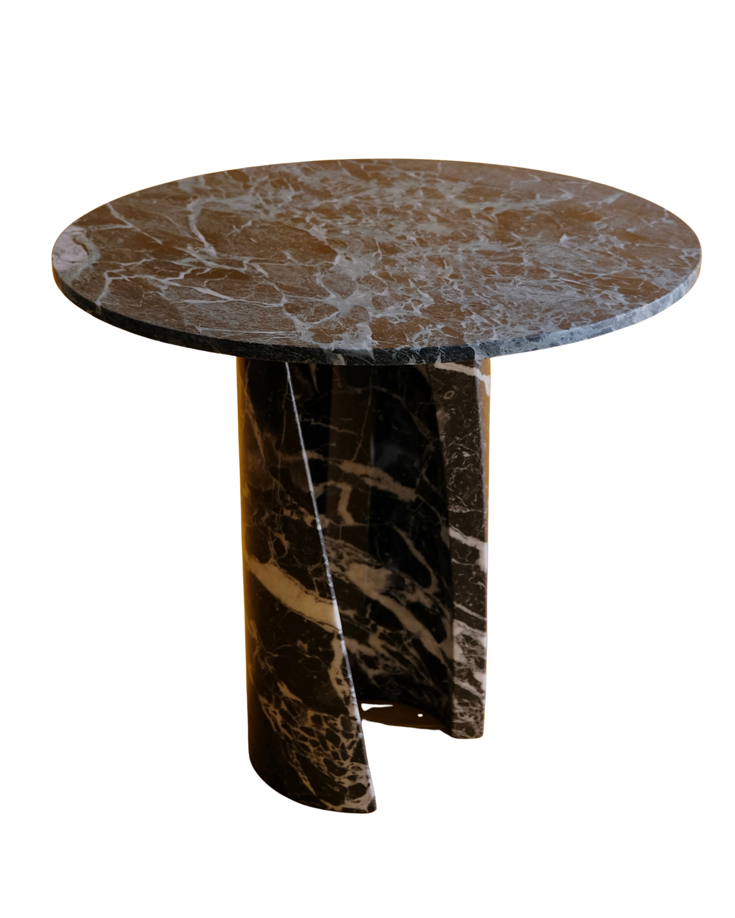 CURLED MARBLE BASED ENTRY TABLE