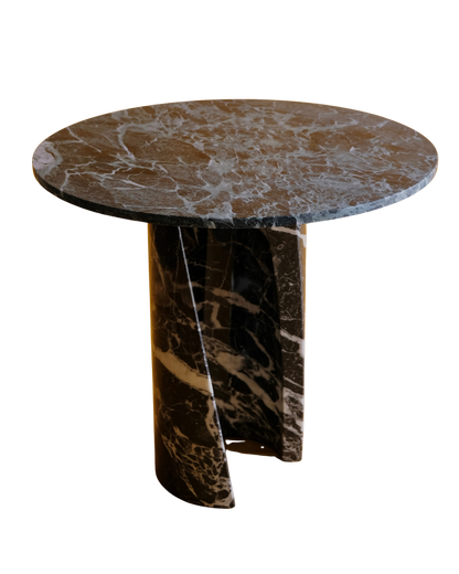 CURLED MARBLE BASED ENTRY TABLE
