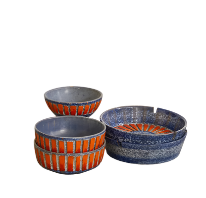 TERRACOTTA POTTERY SET