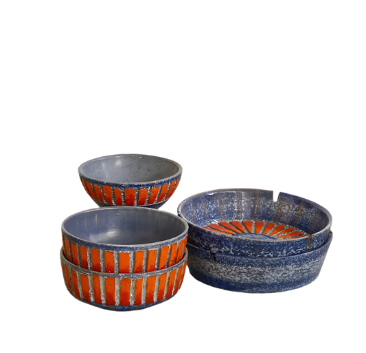 TERRACOTTA POTTERY SET
