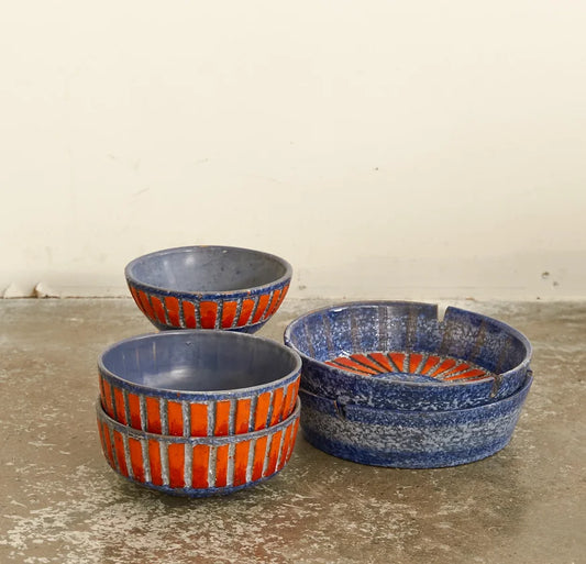 TERRACOTTA POTTERY SET