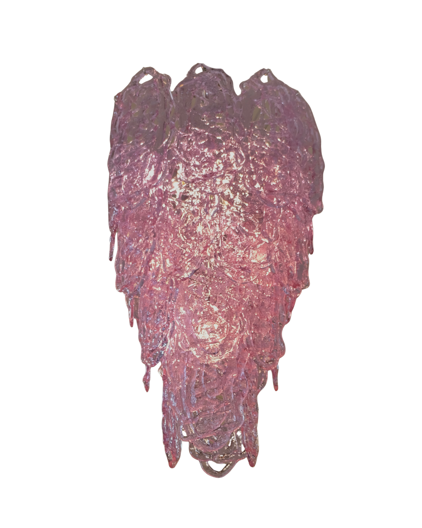 TEXTURED LAVENDER MAZZEGA CHANDELIER