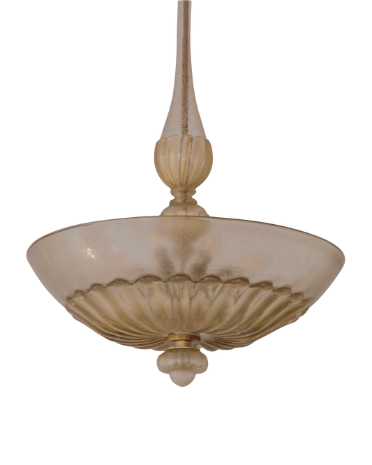 AMBER CORROSO MURANO GLASS PENDANT