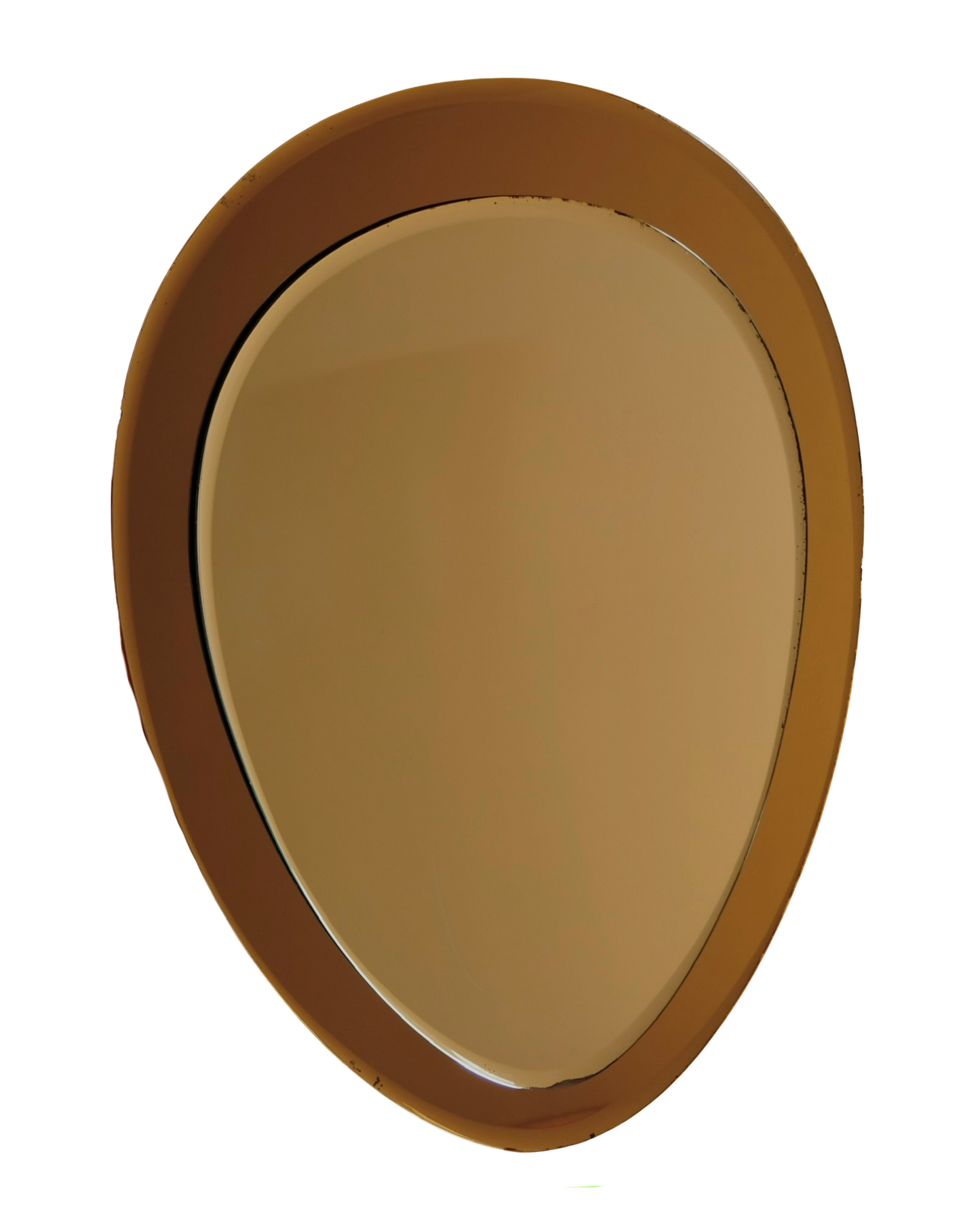 TAPERED CRISTAL ARTE GOLD GLASS MIRROR