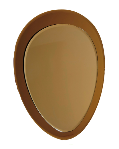 TAPERED CRISTAL ARTE GOLD GLASS MIRROR
