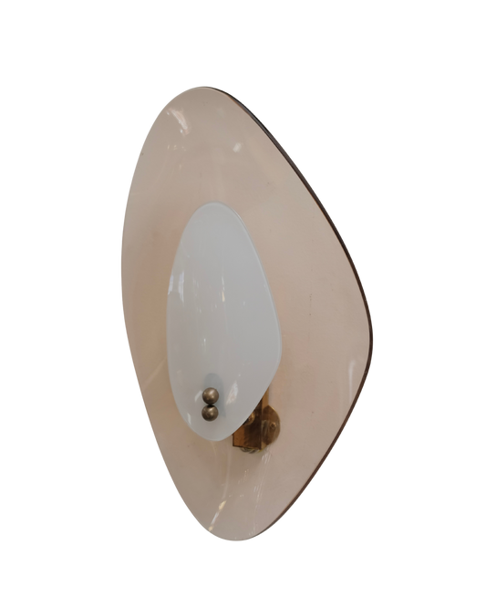 PINK GLASS CRISTAL ARTE SCONCES