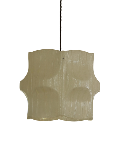 PETITE TEXTURED ICE LUCITE PENDANT