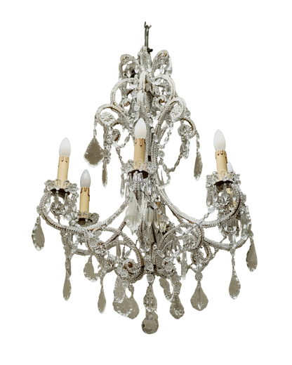 19TH CENTURY SEVEN LIGHT CHANDELIER