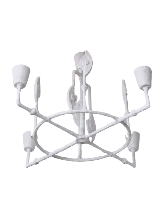 PLASTER FOUR ARM CHANDELIER