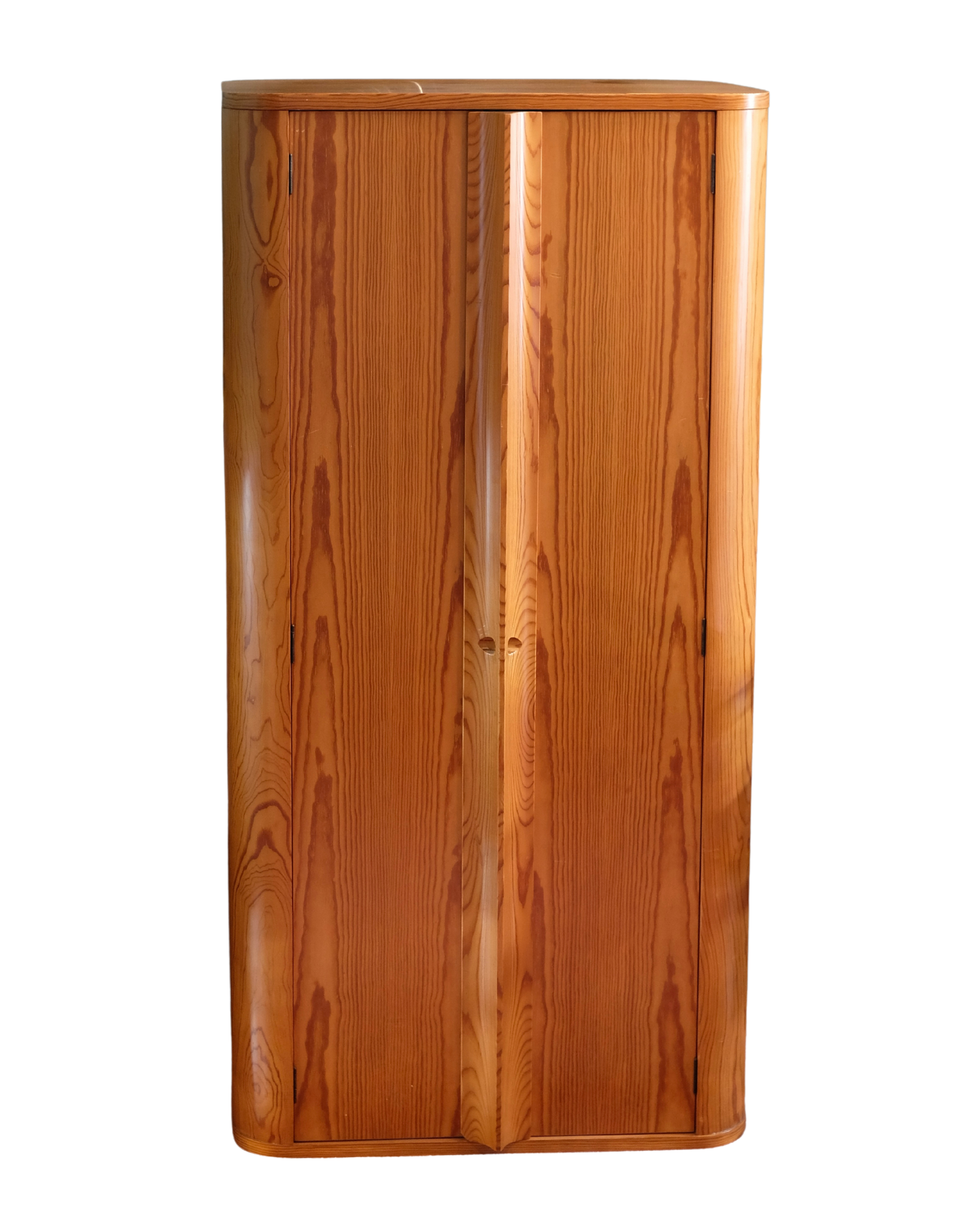 TALL MODERNIST CURVED PINE CONSOLES