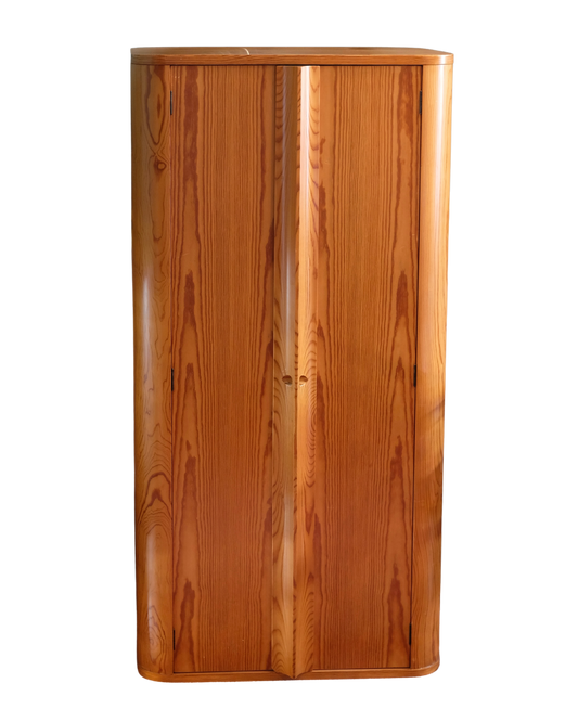 TALL MODERNIST CURVED PINE CONSOLES