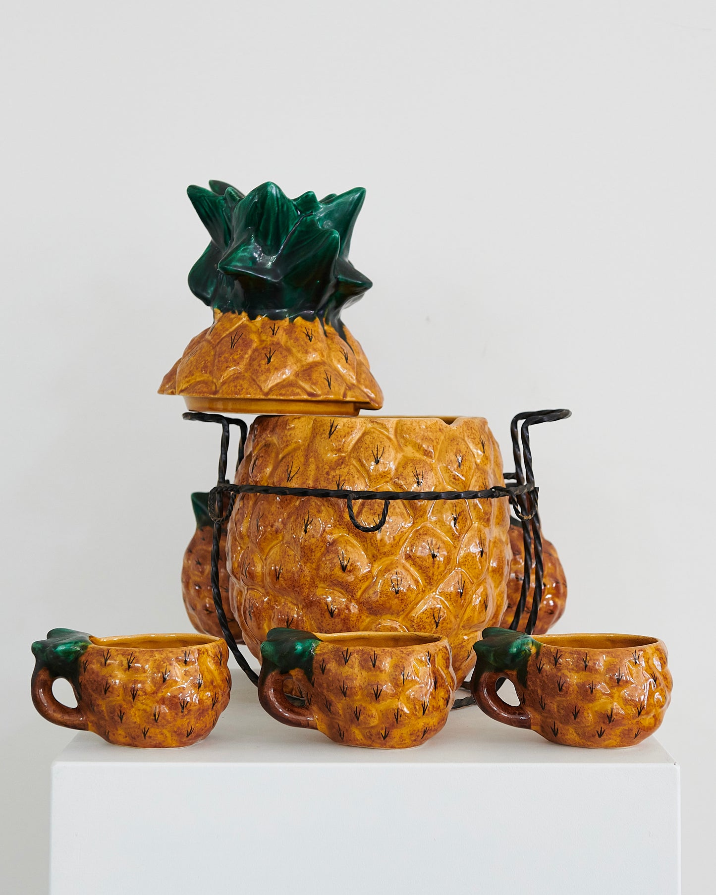 CERAMIC ANANAS PUNCH SERVICE
