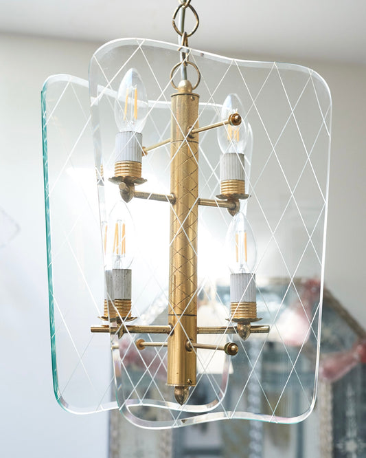MODERNIST GLASS PENDANT