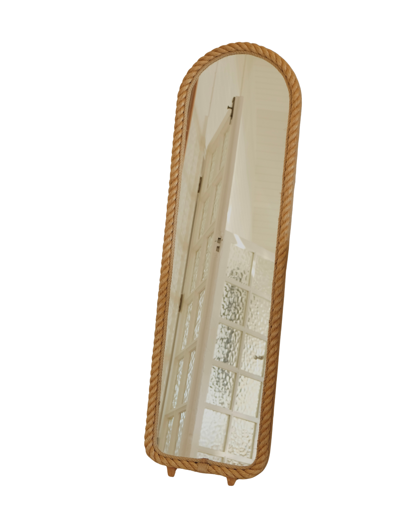 BEVELLED ARCH STANDING ROPE MIRROR