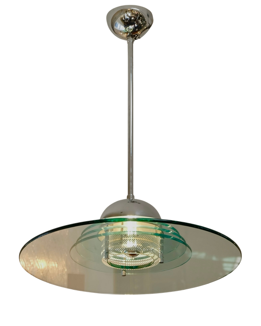 SAUCER PENDANT w. PERFORATED STEEL