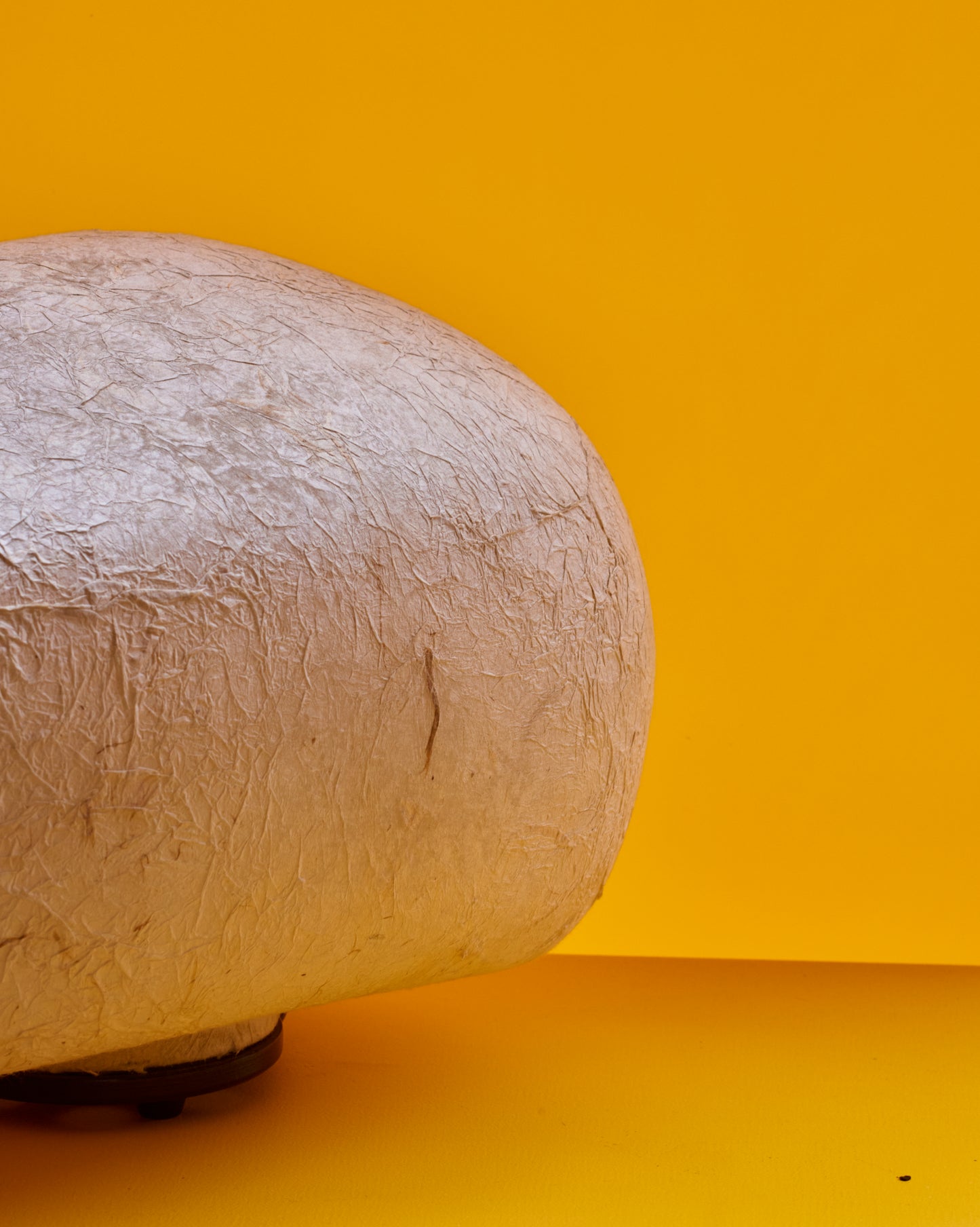 PAPIER MACHE STONE LAMP