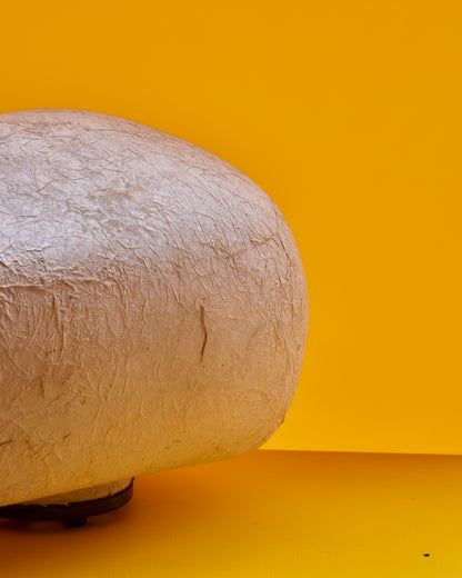 PAPIER MACHE STONE LAMP