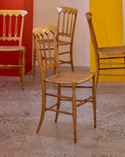 SET OF CHIAVARI DINING CHAIRS