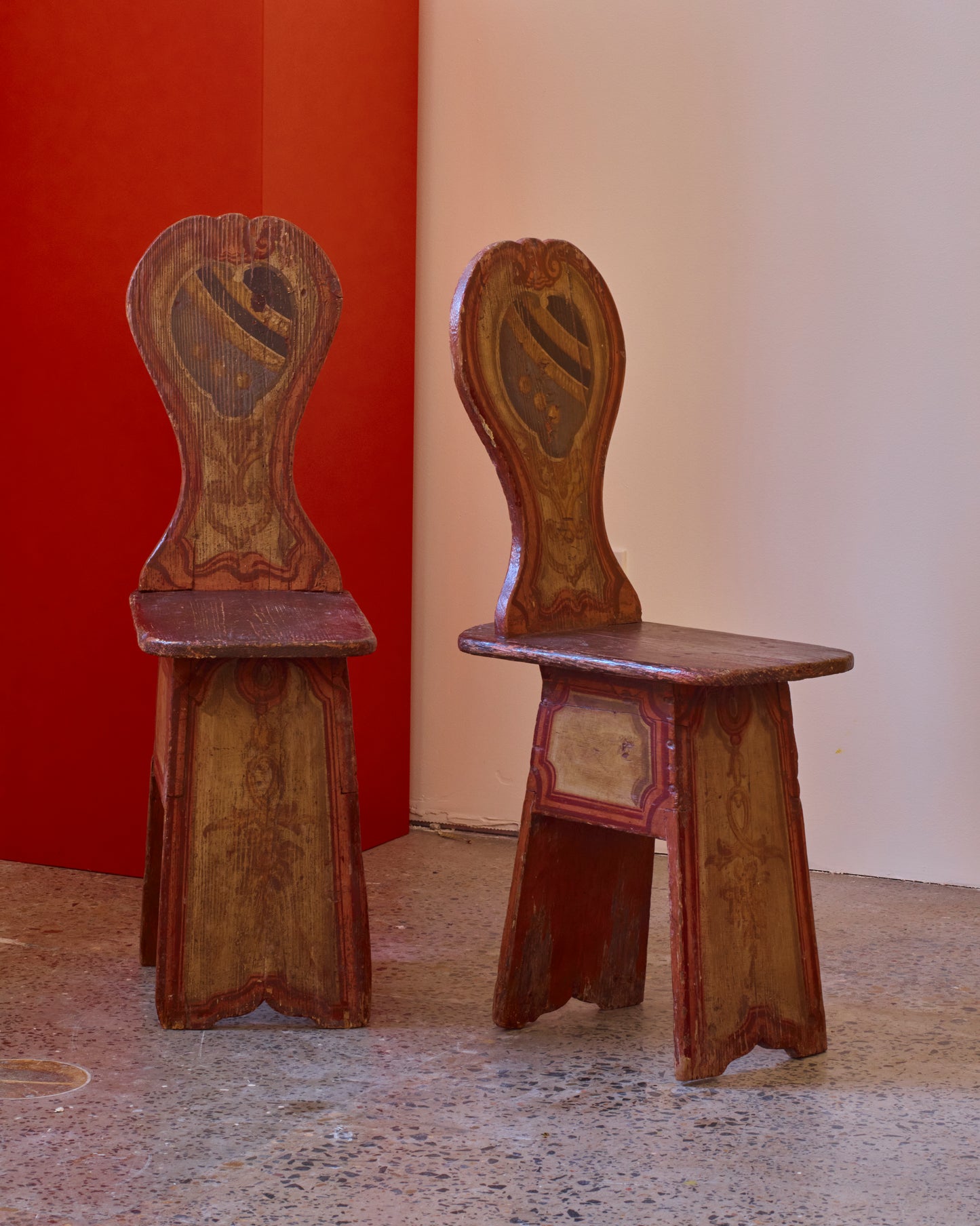 FRENCH LOUIS XVI HAND-PAINTED CHAIRS