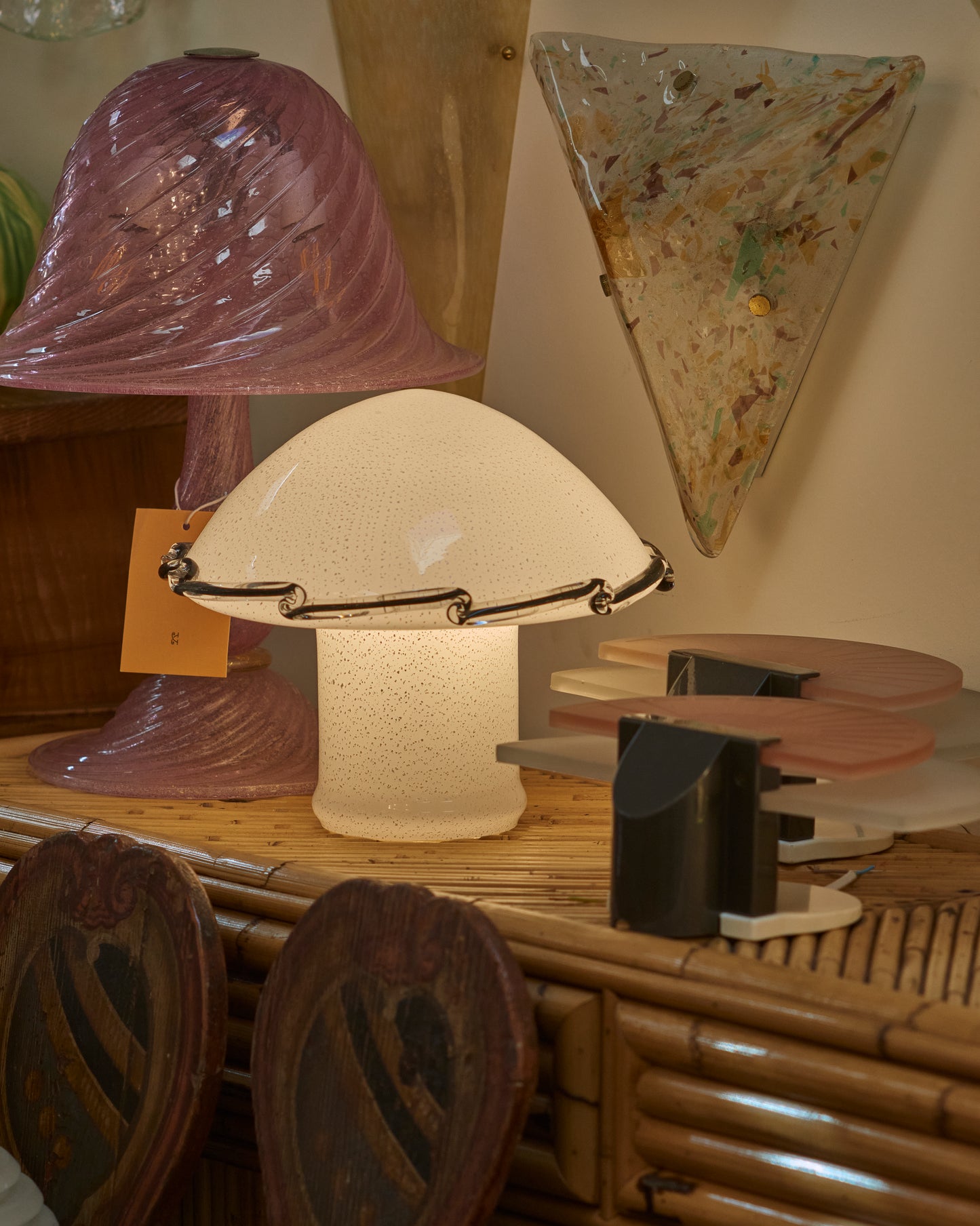 SMALL MURANO MUSHROOM LAMP
