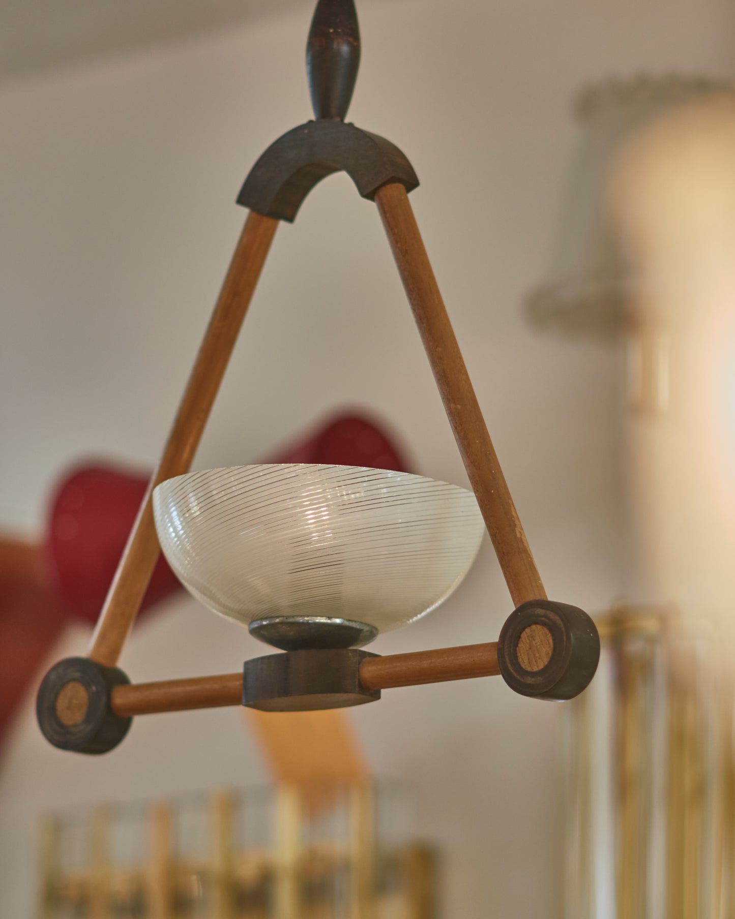 MODERNIST TURNED TRI PENDANT
