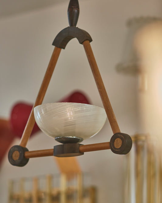 MODERNIST TURNED TRI PENDANT