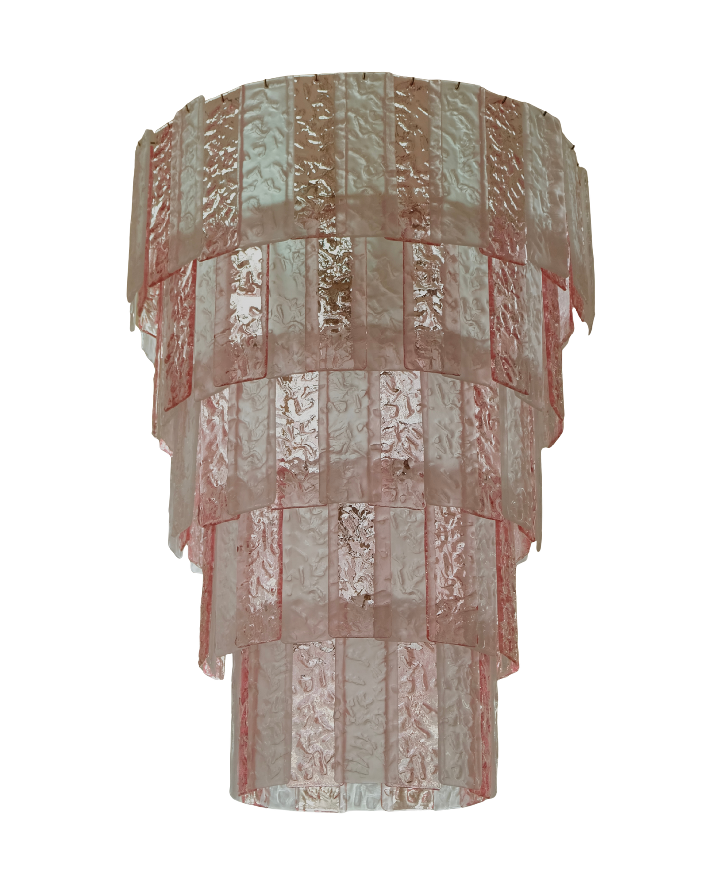 LARGE TWO TONE MURANO GLASS CHANDELIER