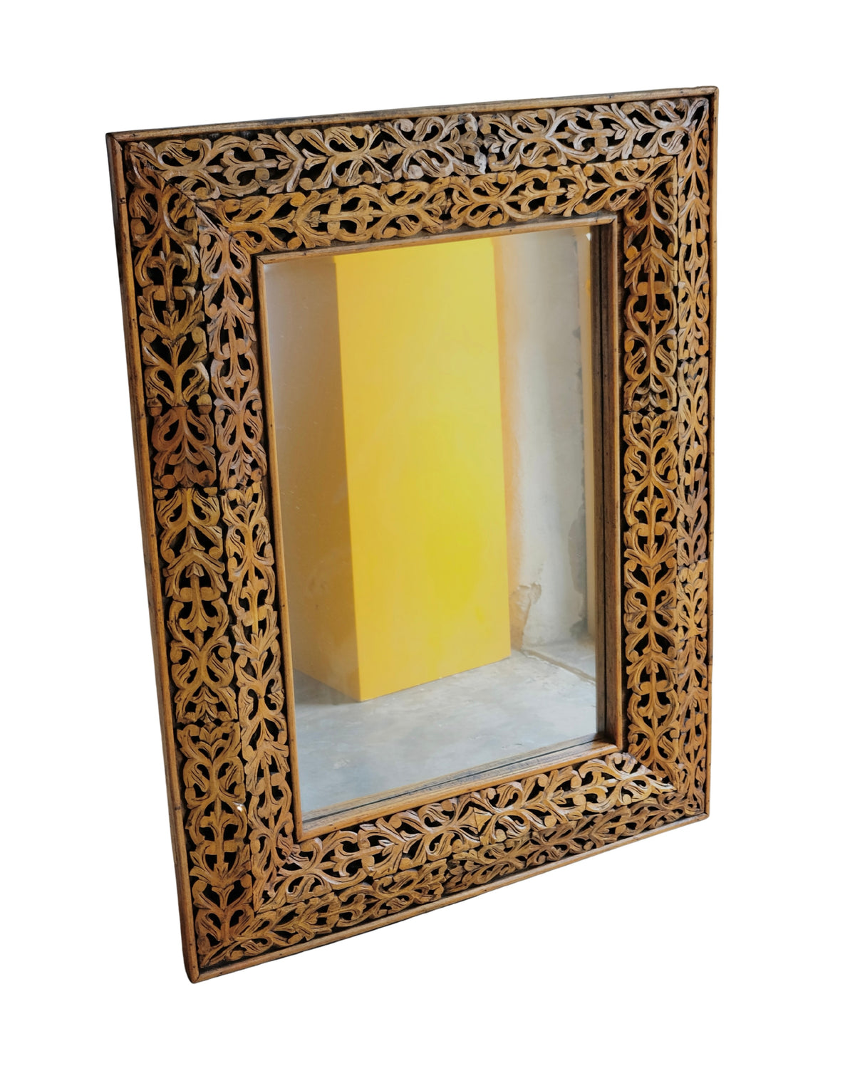 FRENCH HAND CARVED WOODEN VENETIAN MIRROR