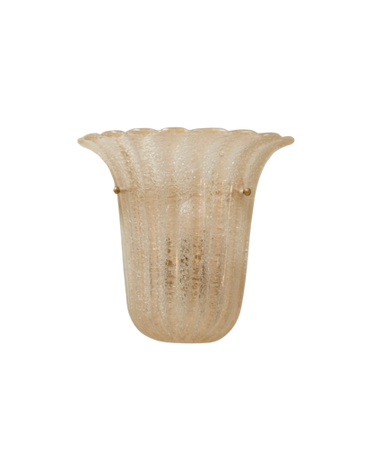 SINGLE BAROVIER & TOSO FLUTED AMBER SCONCE