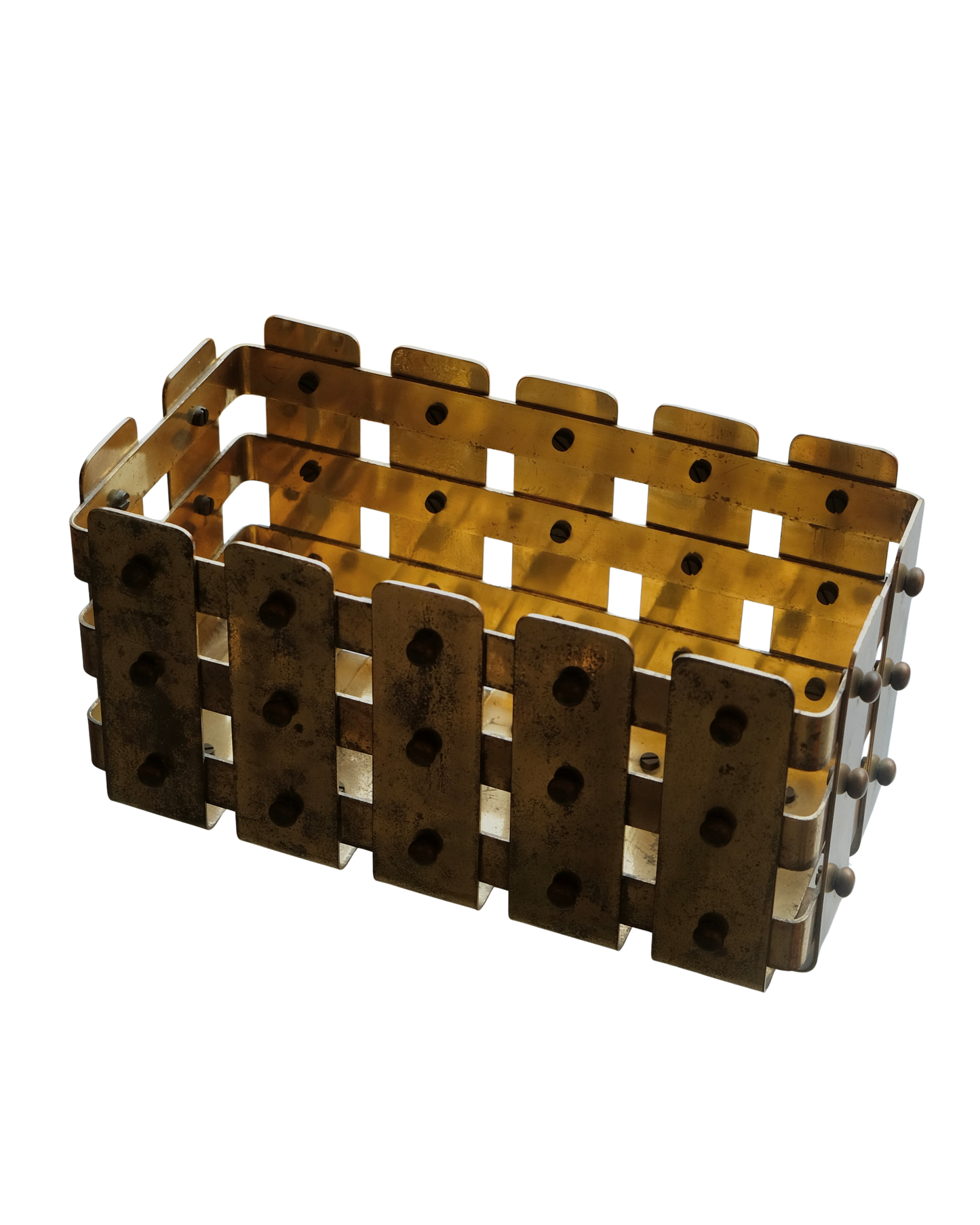 BRASS GRID BASKET