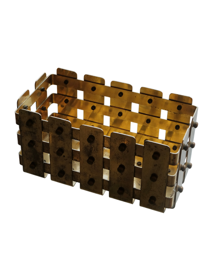 BRASS GRID BASKET