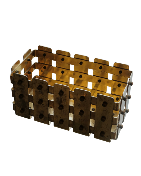 BRASS GRID BASKET