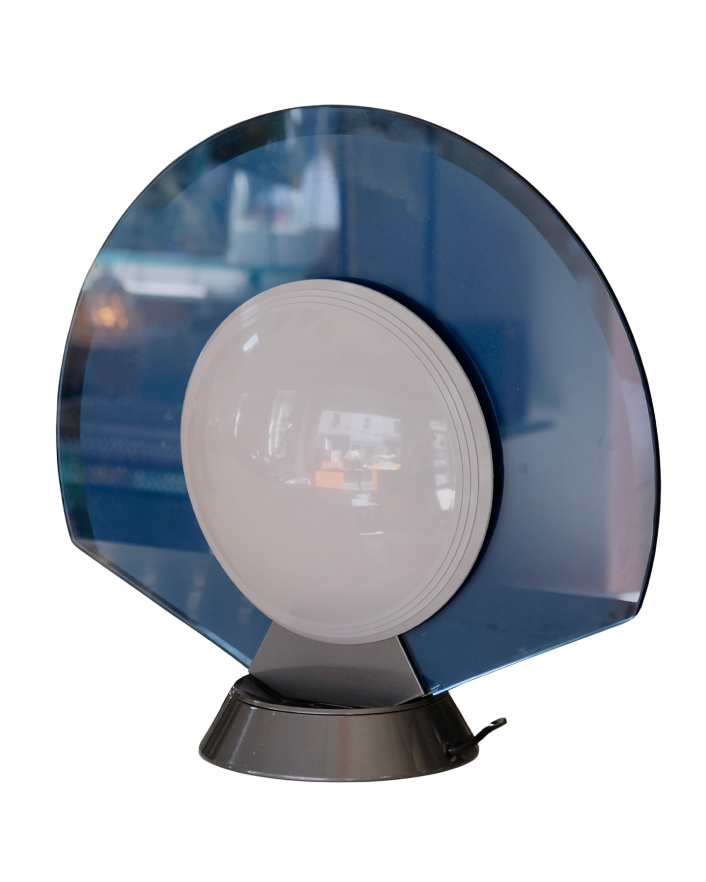 DARK BLUE & GREY TIKAL LAMP