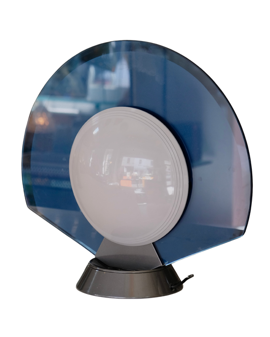 DARK BLUE & GREY TIKAL LAMP