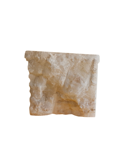 TRIO OF ALABASTER STONE SCONCES