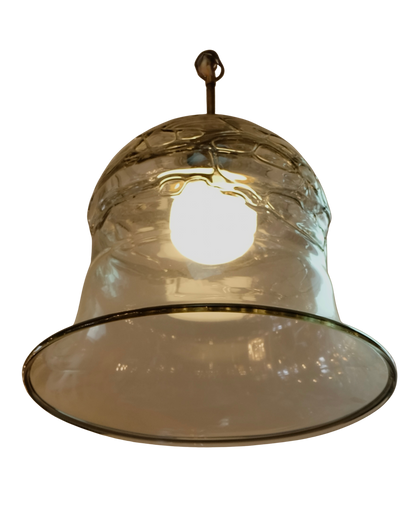 TEXTURED MURANO GLASS BELL PENDANT
