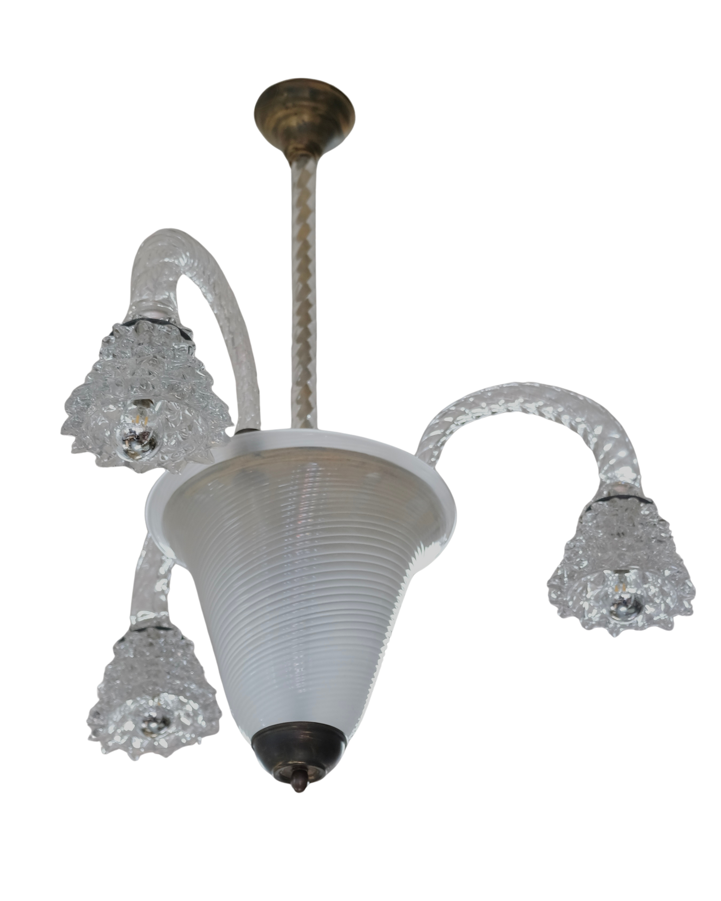 CURVED THREE ARMED ROSTRATO PENDANT