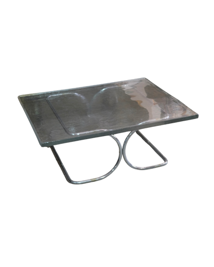 CHROME CANTILEVER COFFEE TABLE