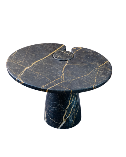 EROS AMBER VEINED MARBLE SIDE TABLE