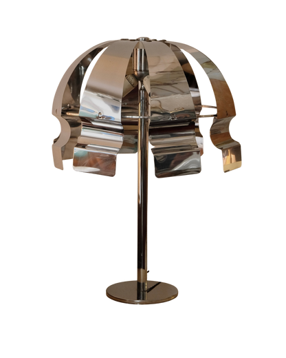 FOLDED CHROME PAMELA LAMP