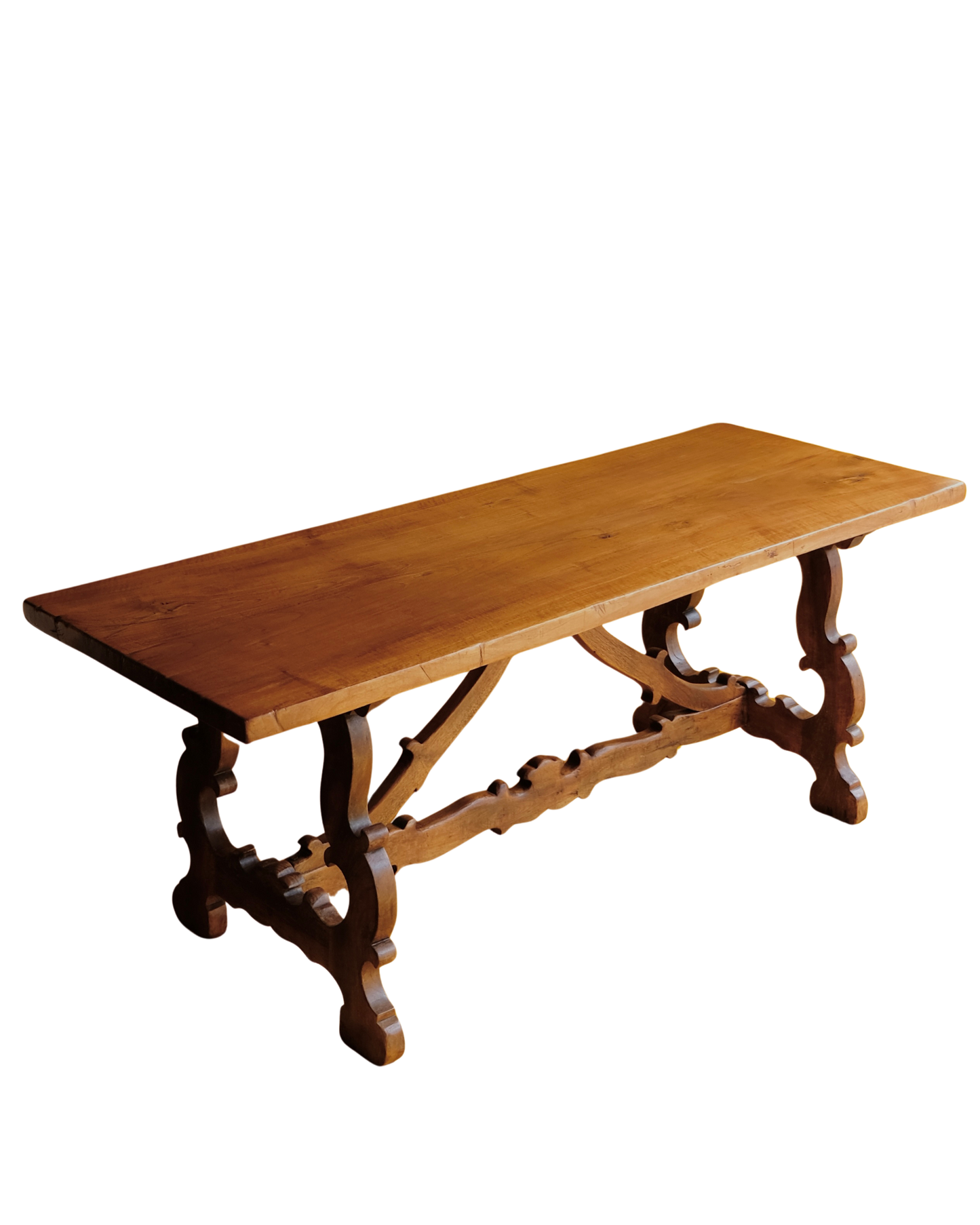 TEXTURED SPANISH OAK DINING TABLE
