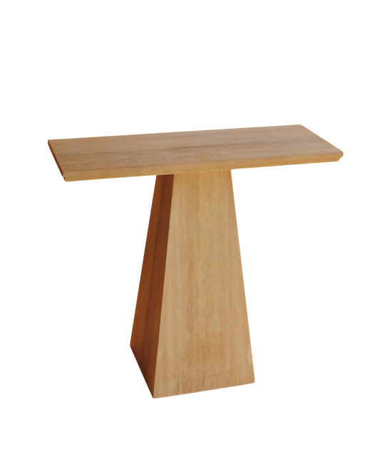 PAIR OR TAPERED MARBLE CONSOLES