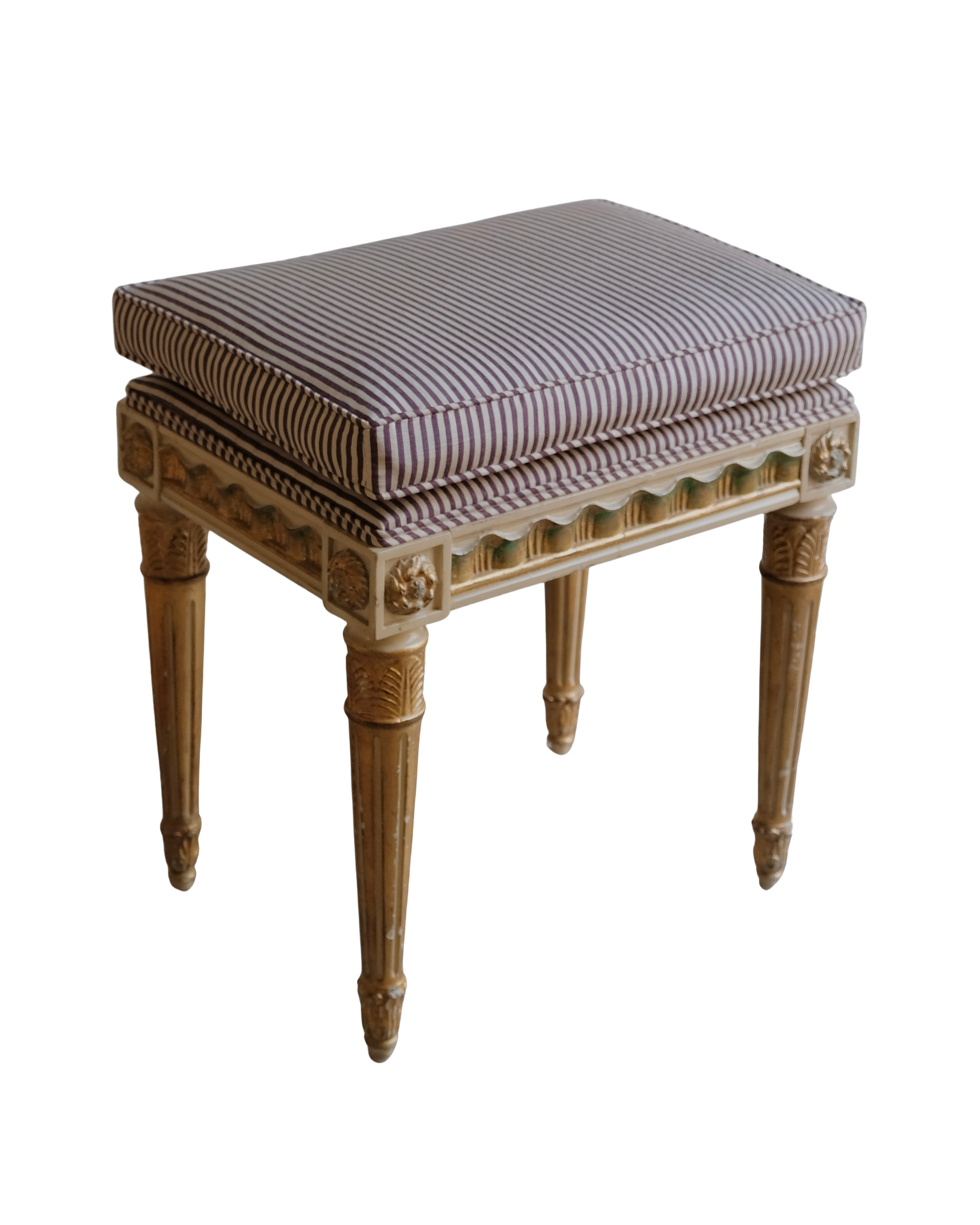 LOUIS XVI GILDED MAKE UP STOOL