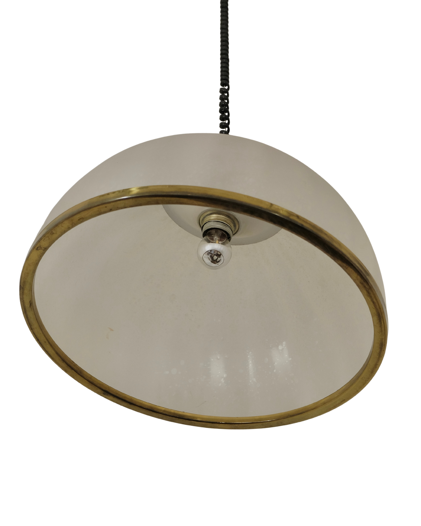 SEEDED GLASS BRASS PENDANT