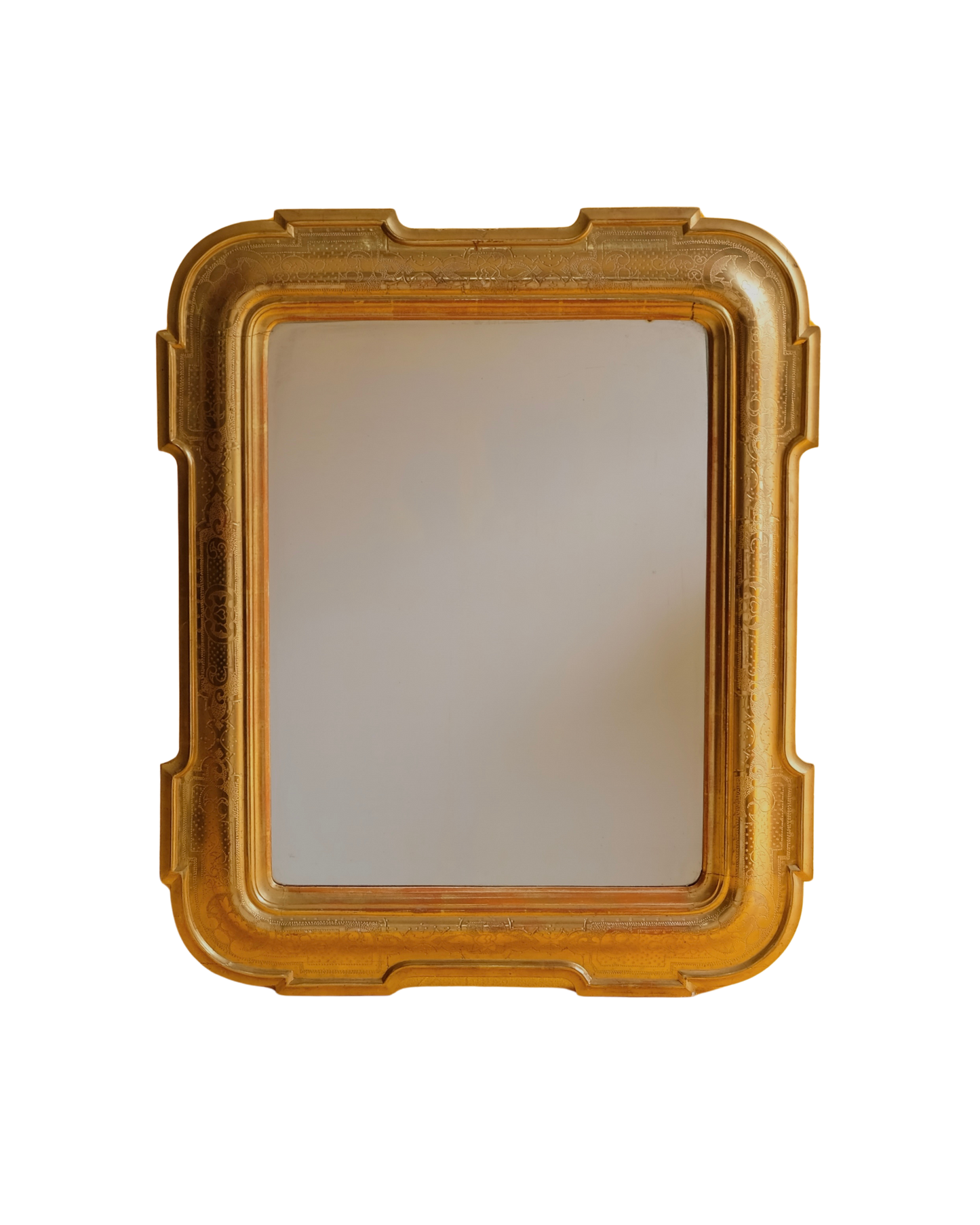 GEOMETRIC LOUIS PHILIPPE GILDED MIRROR