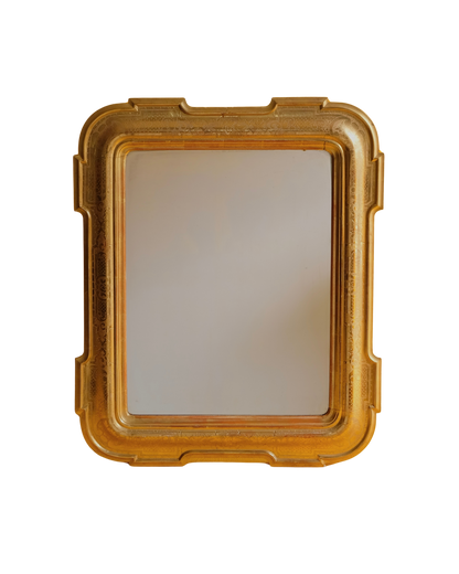 GEOMETRIC LOUIS PHILIPPE GILDED MIRROR