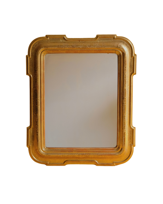 GEOMETRIC LOUIS PHILIPPE GILDED MIRROR