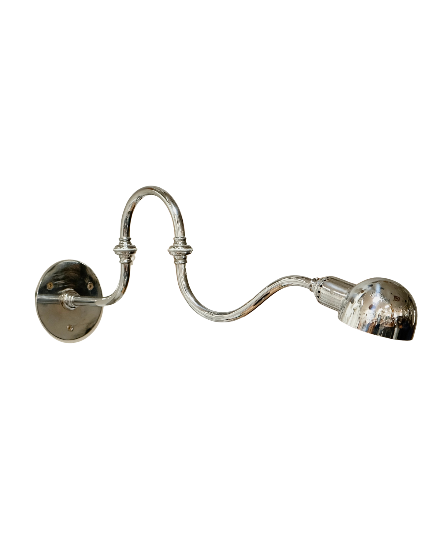 ADJUSTABLE CURVED STEEL WALL SCONCE