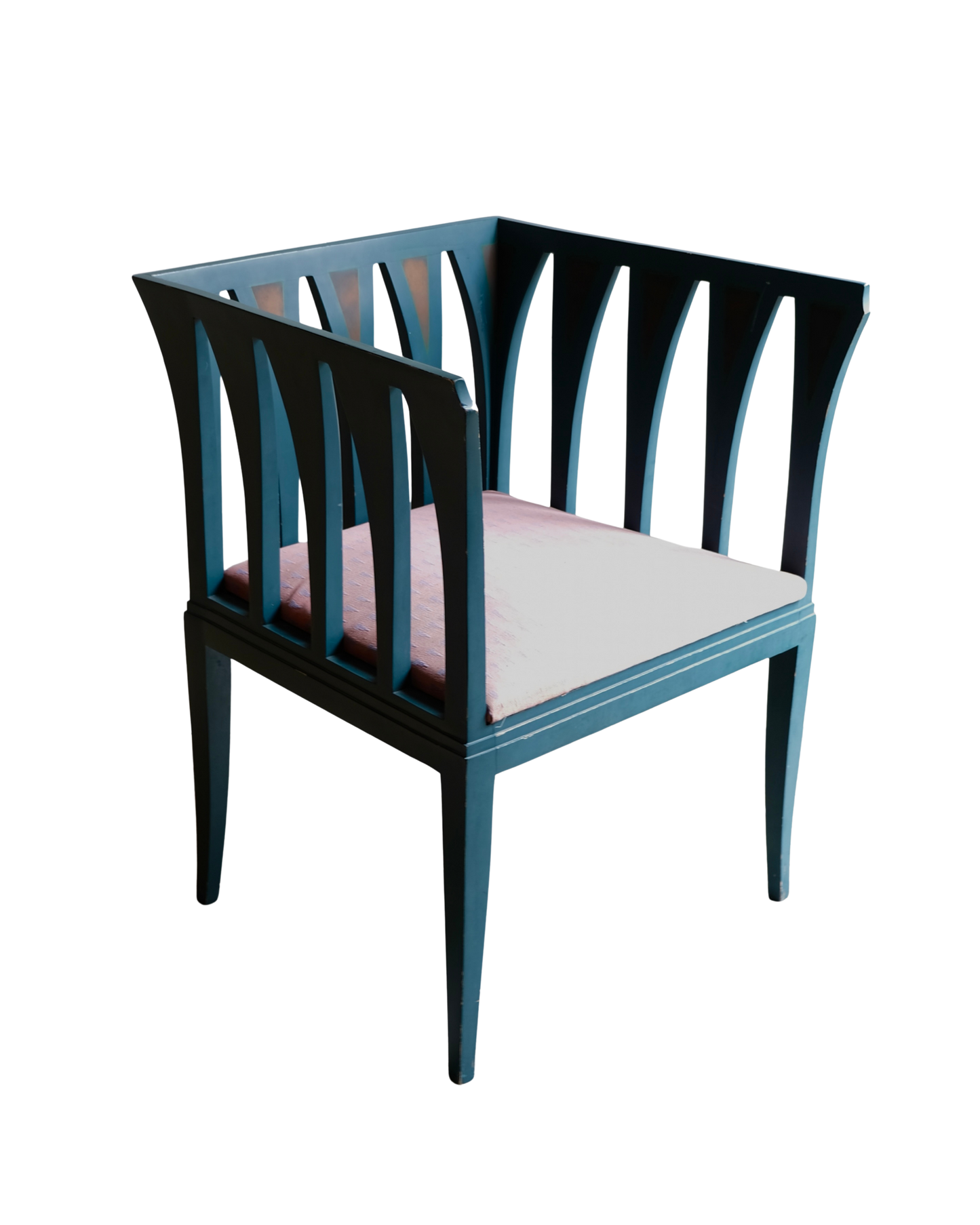ADELTA BLUE LOUNGE & SIDE CHAIR SET